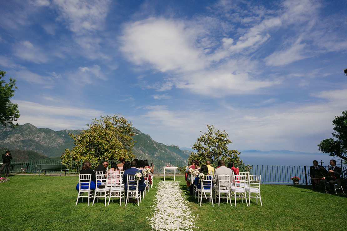 romantic wedding in ravello