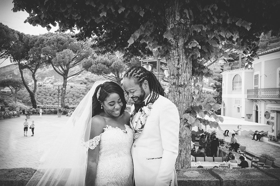 romantic wedding in ravello