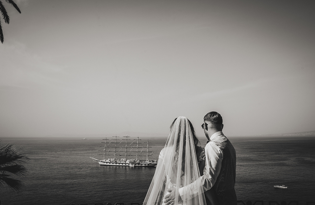 romantic wedding in sorrento